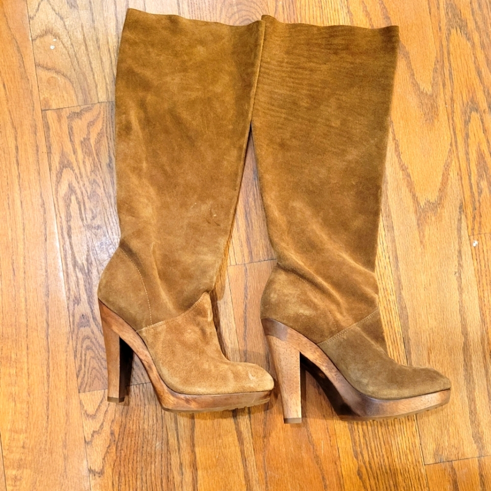 Michael Kors Knee High Suede Boots 7.5